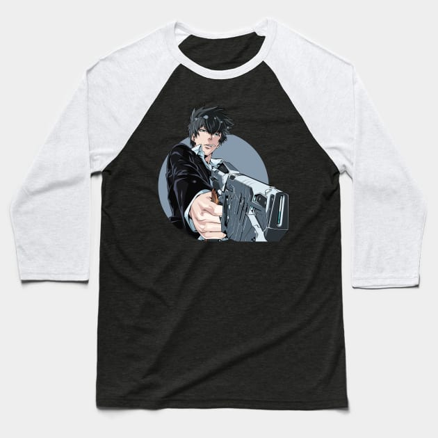 shinya kogami Baseball T-Shirt by Sparkledoom